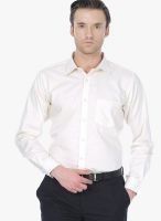 Basics White Regular Fit Formal Shirt