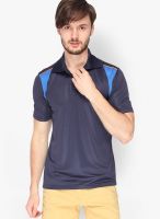 Campus Sutra Solid Blue Sports Jersey