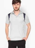 Campus Sutra Solid Grey Sports Jersey
