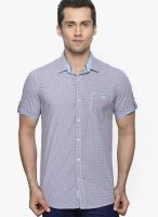 Globus Checks Purple Casual Shirt