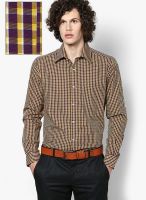 Park Avenue Yellow Slim Fit Formal Shirt