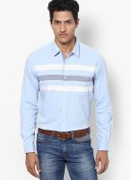 Turtle Solid Blue Casual Shirt