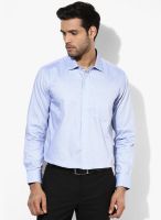 Van Heusen Blue Solid Slim Fit Formal Shirt