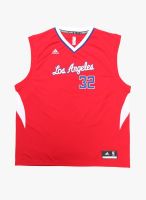 Adidas Int Replica 32 Clippers Red Basketball Sports Jersey