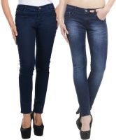 American-Elm Slim Fit Women's Multicolor Jeans