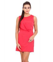 Anaphora Red Polyester A Line Dress