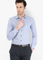 Basics Striped Blue Formal Shirt