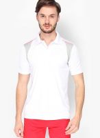 Campus Sutra Solid White Sports Jersey