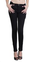 Ganga Slim Fit Women's Black Jeans