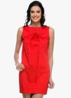 Kaaryah Red Colored Solid Bodycon Dress