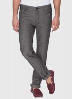Mufti Grey Low Rise Narrow Fit Jeans