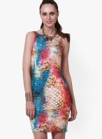 NINETEEN Multicoloured Printed Bodycon Dress