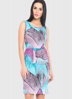 Phenomena Multicoloured Printed Bodycon Dress