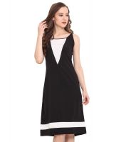 Trend Arrest Black Polyester A Line Dress