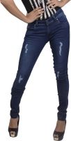 Zedon Slim Fit Fit Women's Blue Jeans