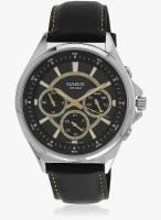 Casio Enticer Men's Mtp-E303l-1Avdf (A961) Black/Black Analog Watch
