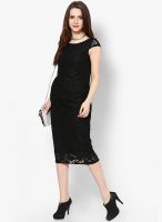 Dorothy Perkins Black Colored Solid Bodycon Dress