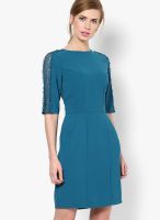 Dorothy Perkins Blue Colored Solid Bodycon Dress