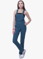 Faballey Blue Solid Jumpsuit