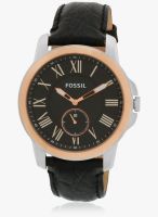 Fossil FS4943I Black/Black Analog Watch