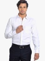 Genesis Striped White Formal Shirt