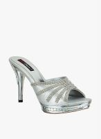 Get Glamr Silver Stilettos