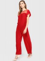 Mayra Red Solid Jumpsuit
