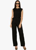 Miss Chase Solid Black Jumpsuit