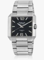 Omax Ss-297 Silver/Black Analog Watch