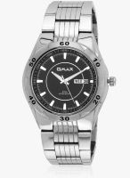Omax Ss-515 Silver/Black Analog Watch