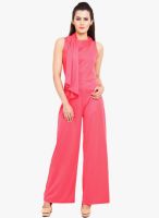 Pera Doce Pink Solid Jumpsuit