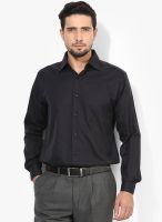 Raymond Black Solid Slim Fit Formal Shirt