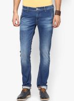 Rookies Blue Low Rise Slim Fit Jeans