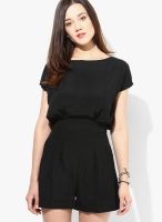 Soie Solid Black Jumpsuit