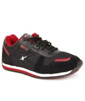 Sparx Smart Black & Red Sports Shoes