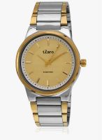 tZaro Two Tone/Golden Analog Watch