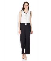 109 F Black & White Jumpsuit