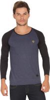 Alan Jones Solid Men's Round Neck Grey T-Shirt