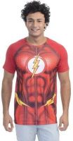 DC COMICS Printed Men's Round Neck Red T-Shirt