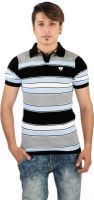 Igsmart Self Design Men's Polo Neck Multicolor T-Shirt