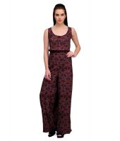 Kiosha Purple Cotton Jumpsuits