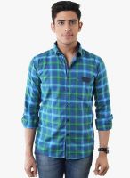 Lee Marc Green Regular Fit Casual Shirt