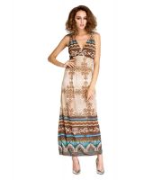 Reva Enterprises Multi Polyester Maxi Dress