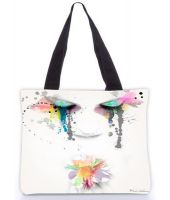 Snoogg Multicolor Canvas Cloth Tote Bag