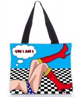 Snoogg Multicolor Canvas Cloth Tote Bag