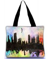 Snoogg Multicolor Canvas Cloth Tote Bag