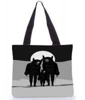 Snoogg Multicolor Canvas Cloth Tote Bag