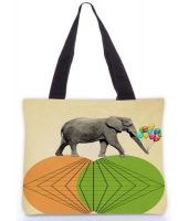Snoogg Multicolor Canvas Cloth Tote Bag