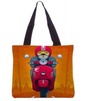 Snoogg Multicolor Canvas Cloth Tote Bag
