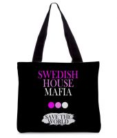 Snoogg RPC-035 Black Tote Bag